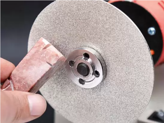 Electroplated diamond coated flat grinding disc gem grinding wheel
