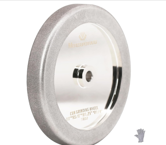 Radius 4‑in‑1 8″ CBN Wheel – Sharpen High‑Speed Steel & Woodturning Tools
