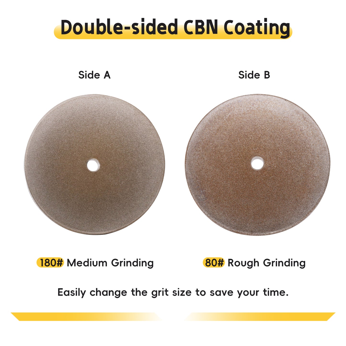 Double-Sided CBN Grinding Disk – Compatible with WS3000 - Sharpening for Hardened Steel