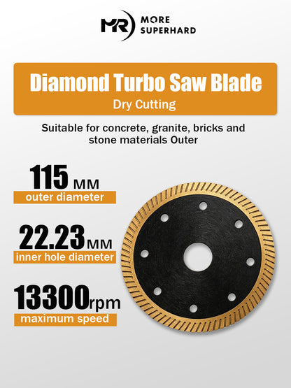 4.5" Diamond Crack Chaser Blade for Concrete – 115mm x 7/8" Dry Cutting Groove Disc