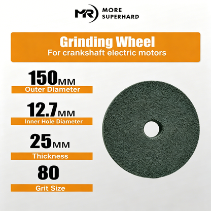 80 Grit Grinding Wheel for Crankshaft & Electric Motor Sharpening