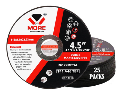 115×1.0×22.23 mm Cut Off Wheel for Angle Grinder – 4.5" Metal Cutting Disc