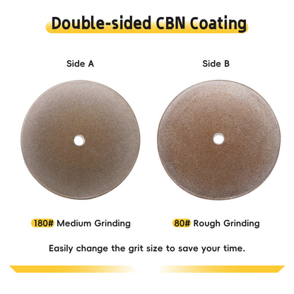 Double-Sided CBN Grinding Disk – Compatible with WS3000 - Sharpening for Hardened Steel