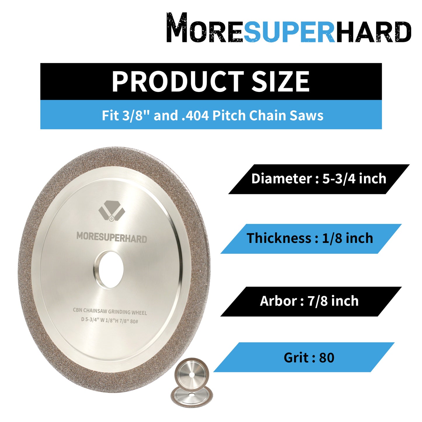 5-3/4 inch CBN grinding wheel for chainsaw chains