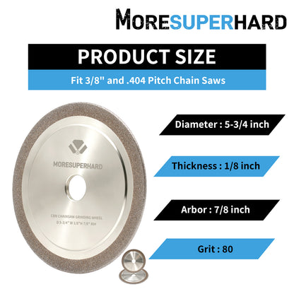 5-3/4 inch CBN grinding wheel for chainsaw chains