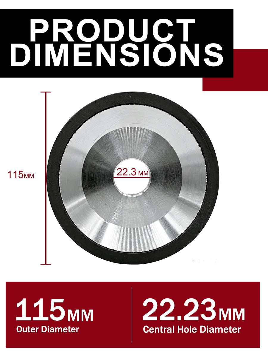 4.5 Inch Double Row Diamond Cup Grinding Wheel for Concrete, Stone & Masonry – 30/40 Grit, 5/8"-11 Arbor