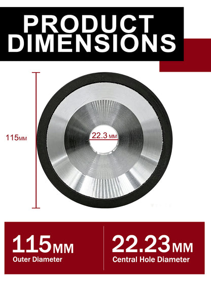 4.5 Inch Double Row Diamond Cup Grinding Wheel for Concrete, Stone & Masonry – 30/40 Grit, 5/8"-11 Arbor